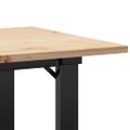 vidaXL Konferenčný stolík v tvare O 80x50x40 cm borovica a oceľ