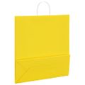 vidaXL Papierové tašky 250 ks s rúčkami, žlté, 45x17x48 cm