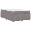 vidaXL Rám postele Sivohnedá 160 x 200 cm látka