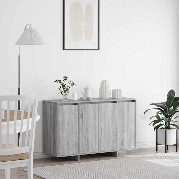 vidaXL Servírovacia skriňa Sivý dub sonoma 120 x 41 x 75 cm