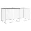 vidaXL Klietka pre kurčatá strecha bledosivá 203x98x90 cm poz. oceľ