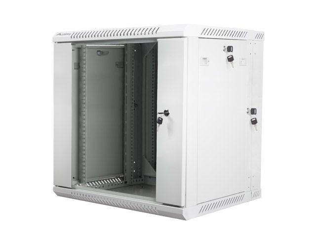 LANBERG RACKOVÁ SKRIŇA 19'' DVOJDIELNA NÁSTENNÁ 12U/600X600 (FLAT PACK) ŠEDÁ