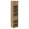 vidaXL Highboard Remeselný dub 50 x 42,5 x 225 cm Kompozitné drevo