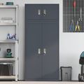 vidaXL Úložná skrinka 2 ks Antracit 80 x 40 x 180 cm Oceľ Zamykateľné