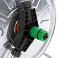 vidaXL Hadicový bubon nástenný pre 50 m 1/2" hadicu oceľ