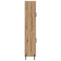 vidaXL Highboard Remeselný dub 69,5 x 34 x 180 cm Kompozitné drevo