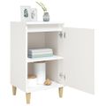 vidaXL Nočné stolíky 2ks vysoký lesk biele 40x35x70cm spracované drevo