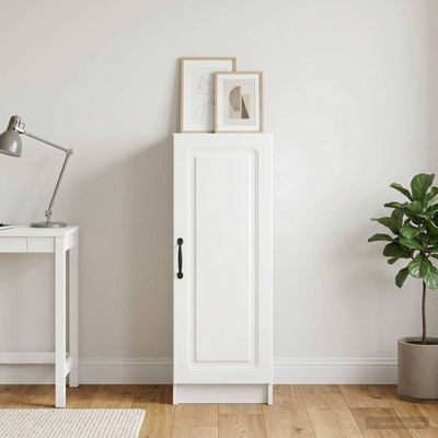 vidaXL Servírovacia skriňa Biela 33 x 34,5 x 87 cm Kompozitné drevo