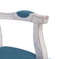 vidaXL Jedálenská stolička modrá 62x59,5x100,5 cm zamat