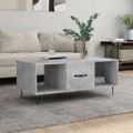 vidaXL Konferenčný stolík betónovo sivý 102x50x40 cm kompozitné drevo