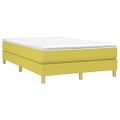 vidaXL Posteľný rám s boxspringom zelená 120x200 cm látka