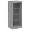 vidaXL Komoda s LED svetlami sivá sonoma 162x37x100 cm
