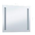 vidaXL Kúpeľňové nástenné zrkadlo s LED osvetlením 80x60 cm
