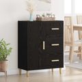 vidaXL Servírovacia skriňa Čierny dub 34 x 69.5 x 90 cm