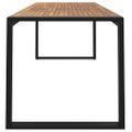 vidaXL Záhradný stôl s nohami v tvare U 200x90x75 cm akáciový masív