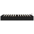 vidaXL Otomanový posteľný rám s úložiskom Čierny Dub 203 x 100 x 25 cm