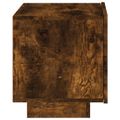 vidaXL Nočný stolík s LED svetlami dymový dub 70x36x40,5 cm