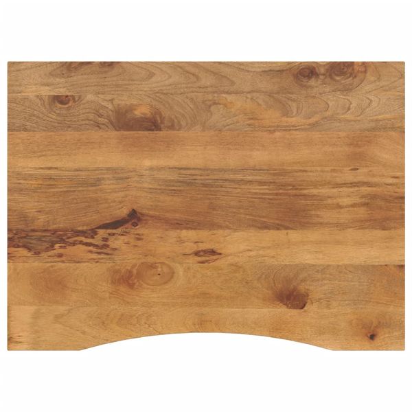 vidaXL Stolová doska so zakrivením 100x80x2,5 cm surový mangový masív