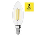 LED žiarovka Filament sviečka / E14 / 5,9 W (60 W) / 806 lm / teplá biela