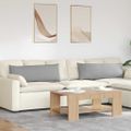 vidaXL Vankúše na pohovku 2 ks látka Oblá šedá 120 x 40 cm