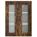 vidaXL Dvierka na umývačku Kalmar Dymová dub 60 x 31 x 80 cm