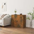 vidaXL Komoda dymový dub 80x33x70 cm spracované drevo