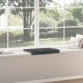 vidaXL Vankúš na lavičku Pl plush kord Tmavosivá Hĺbka 35 cm