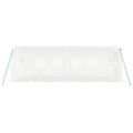 vidaXL Fóliovník s oceľovým rámom biely 12 m² 6x2x2 m