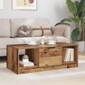 vidaXL Konferenčný stolík Staré drevo 102 x 50 x 36cm Kompozitné drevo