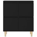 vidaXL Komoda čierna 60x35x70 cm spracované drevo