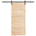 vidaXL Posuvné dvere Prírodná 80 x 208 cm Borovicový masív