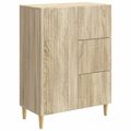vidaXL Servírovacia skriňa so zásuvkou Dub sonoma 66 x 34,5 x 90 cm