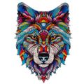 Drevené puzzle Kruzzel 24552 Vlk