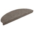 vidaXL Schodové rohože, samolepiace, 20 ks, 65x21x4 cm, béžové, polkruhové, veľké
