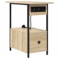 vidaXL Nočný stolík Sonoma dub 60 x 30 x 61 cm Kompozitné drevo