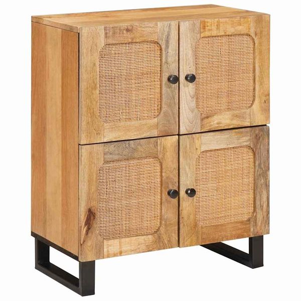 vidaXL Servírovacia skriňa Hnedá 60 x 33 x 75 cm Masívne mango drevo