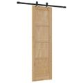vidaXL Posuvné dvere ORKDAL 61 x 198,5 cm Borovicový masív Prírodná