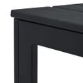 vidaXL Konferenčný stolík, čierny 78x78x74 cm, HDPE, drevený vzhľad