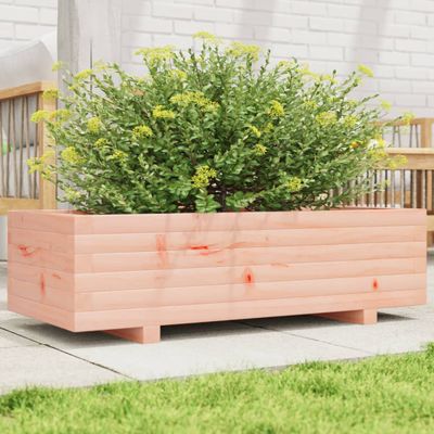 vidaXL Záhradný kvetináč 90x40x26,5 cm masívny douglas