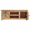 vidaXL TV skrinka 110x30x40 cm surové mangovníkové drevo