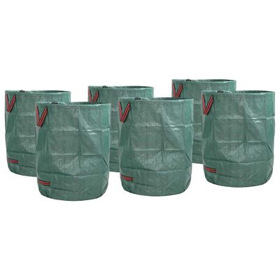 vidaXL Tašky na záhradný odpad 12 pcs Zelená 66 x 66 x 83,5 cm