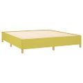 vidaXL Posteľný rám s boxspringom zelená 180x200 cm látka