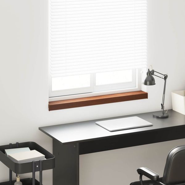 vidaXL Parapetné dosky Hnedé drevo 100 x 10 x 4,5 cm PVC