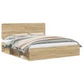 vidaXL Rám postele Sonoma 200 x 200 cm Masívne borovicové drevo