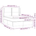 vidaXL Boxspring posteľ s matracom hnedá 140x190 cm umelá koža