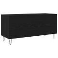 vidaXL Skrinka na gramofónové platne Čierny dub 100 x 38 x 48 cm