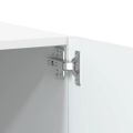 vidaXL TV skrinka biela 100x35x40 cm spracované drevo