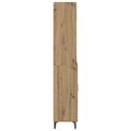 vidaXL Highboard Remeselný dub 69,5 x 34 x 180 cm Kompozitné drevo