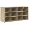 vidaXL Skriňa na topánky 103 x 30 x 51 cm Kompozitné drevo Dub sonoma