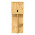 vidaXL Terárium Hnedá 60 x 30 x 80 cm OSB